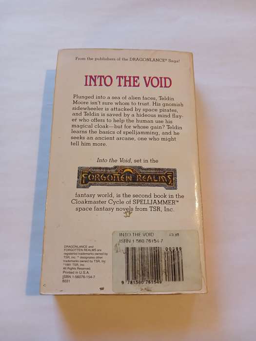 Into The Void, The Cloakmaster Cycle, Two by Nigel Findley, Spelljammer
