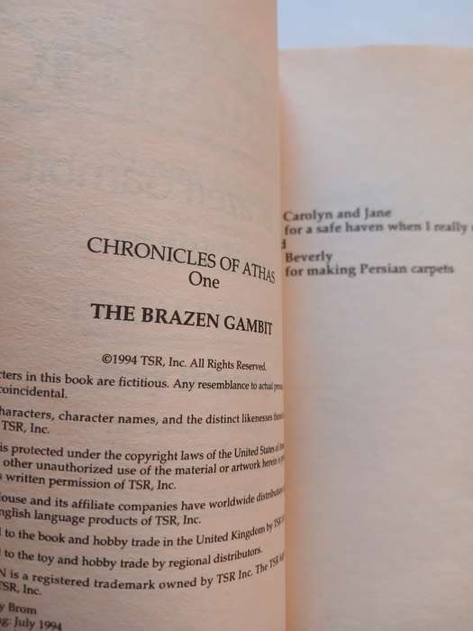 The Brazen Gambit, Chronicles of Athas, Book 1 by Lynn Abbey