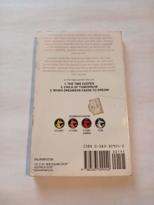Child of Tomorrow, Book 2 of the Timekeeper Trilogy by Barbara Bartholomew