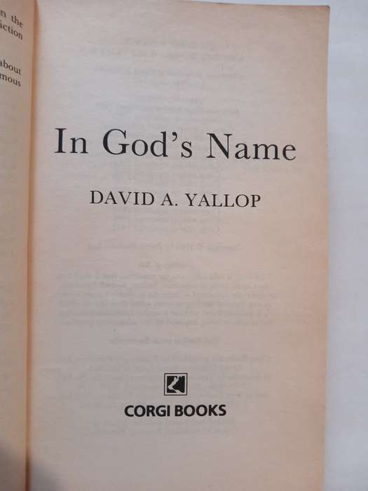 In God's Name by David Yallop