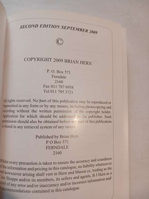 Hern's Handbook on Southern African Tokens by Brian Hern, Signed