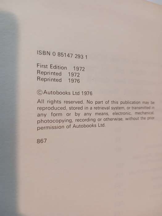 Mercedes-Benz 280, 1968-72 Autobooks Owners Workshop Manual