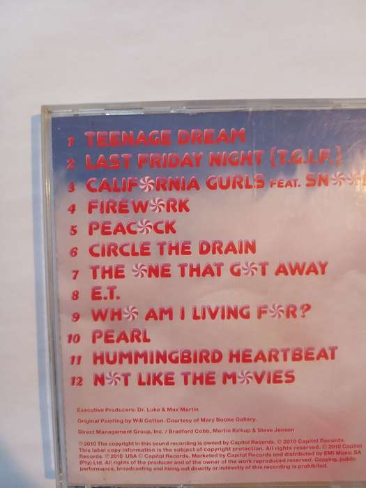 Katy Perry, Teenage Dream CD