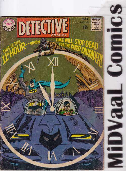 Detective Comics Issue # 375 May '68 CONDT GOOD  Synopsis for "The Frigid Finger of Fate!"