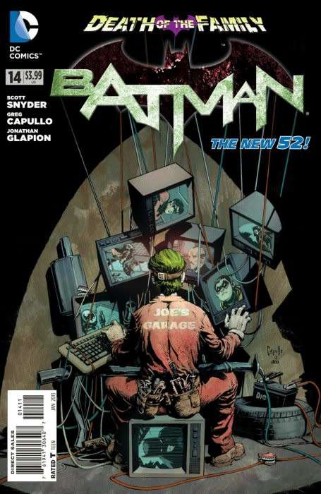 Batman Issue # 14 Joker Pt.2  "Funny Bones"  DEATH OF THE FAMILY CONTINUES.