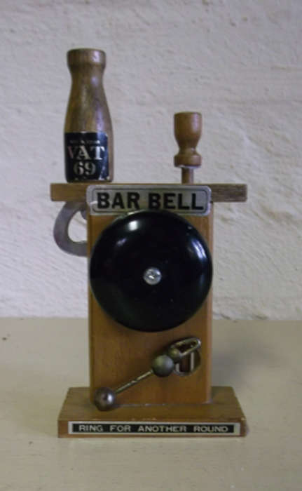 Cool Vintage Vat 69 Bar Bell and Opener