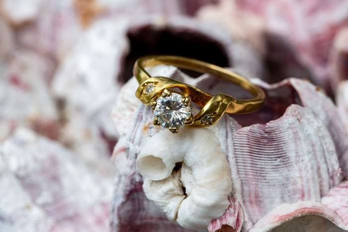 18K Vintage Diamond Sweetheart Ring