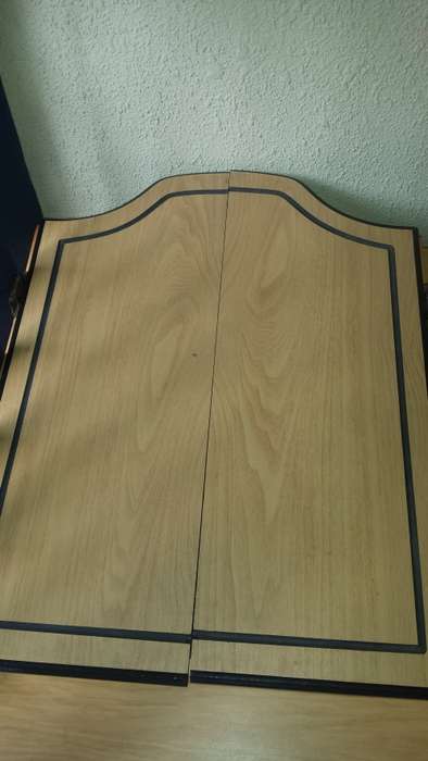 Dart Board in Mounted Cupboard