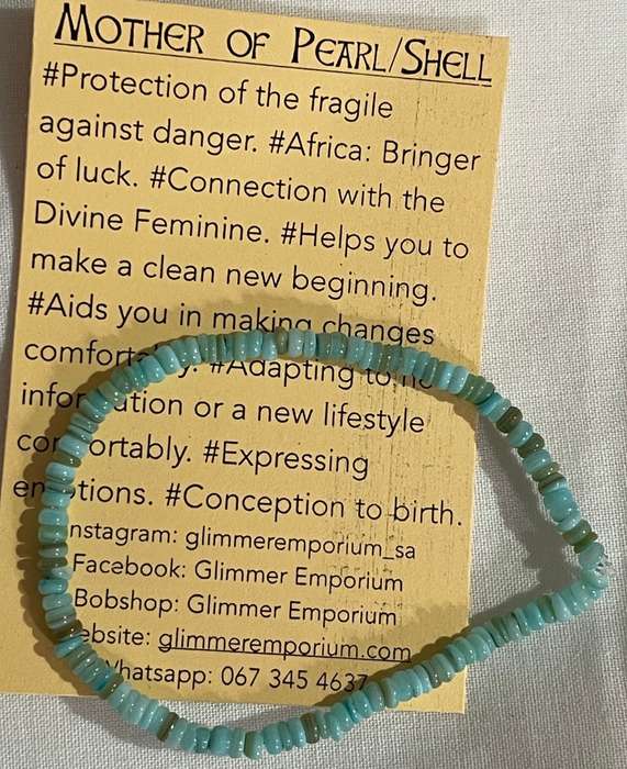 Shell Bracelet - Aqua Stain