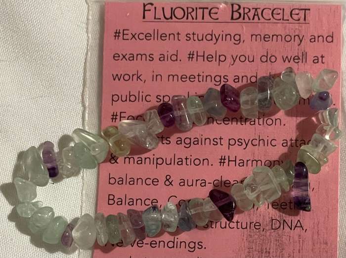 Fluorite Elastic Bracelet