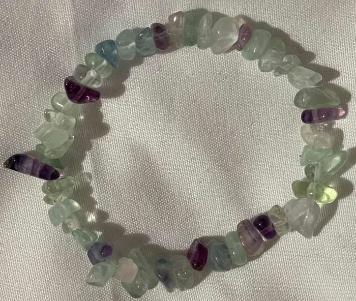 Fluorite Elastic Bracelet