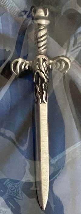 Straight Sword Pewter Pendant
