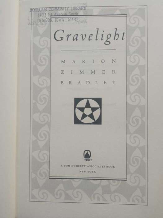 BRADLEY, Marion Zimmer - Gravelight - [Shadow`s Gate # 3] - (Hardcover in Wrapper)