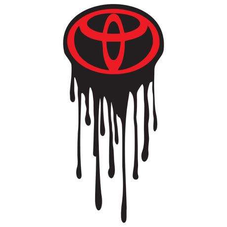Replica Toyota Red Drip Sticker (Small)