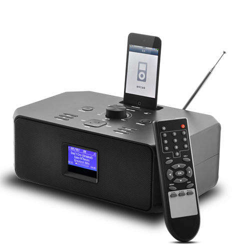 iPhone/iPod Dock with Internet Radio, USB/SD Music Playback and Record Function