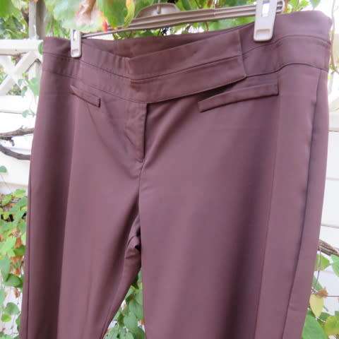 Smart pants in a very dark brown with wide straight legs  size 42 by INSYNC