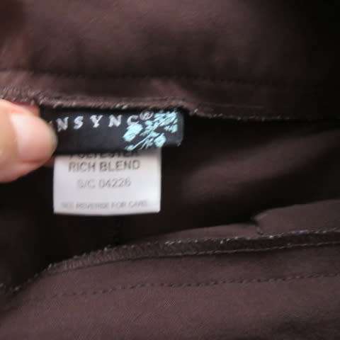 Smart pants in a very dark brown with wide straight legs  size 42 by INSYNC