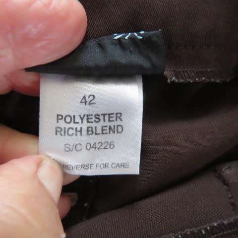 Smart pants in a very dark brown with wide straight legs  size 42 by INSYNC