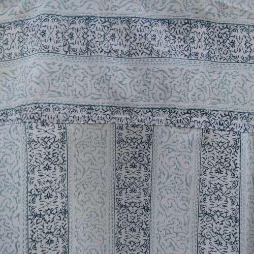 Highest quality GERARD Modern Classics long sleeve shirt Cream with blue patterned stripes.Size Med.