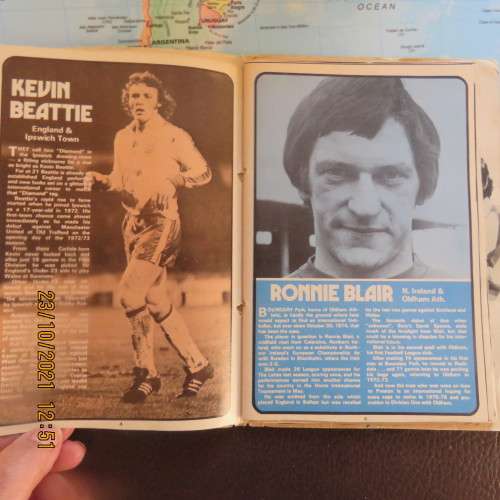 Stars of Britain booklet  1975.Players and career detail from England.Eire,Wales Scotland,N Ireland
