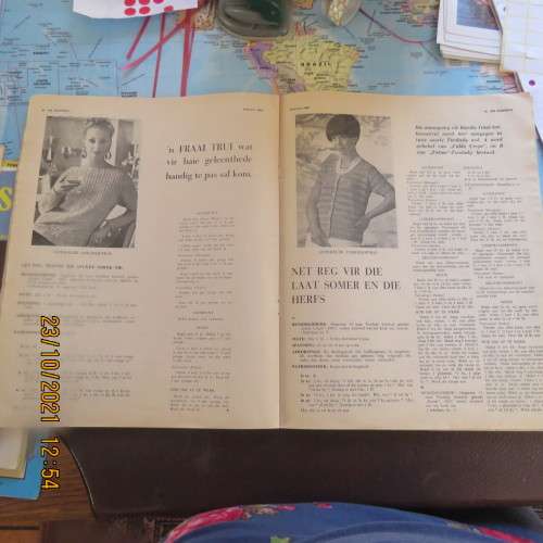 Die Huisvrou van Februarie 1968. Met pragtige hekelpatrone en persoonlike boodskap van Dr C Barnard,