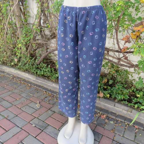 HELLO KITTY pajama set in faded navy with cat faces. Size 40/16. By WOOLWORTHS. As new condition.