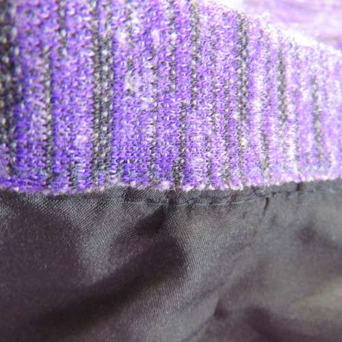 Stunning violet/black mottled look woven jersey fabric pencil, fully lined skirt size large 38/14.