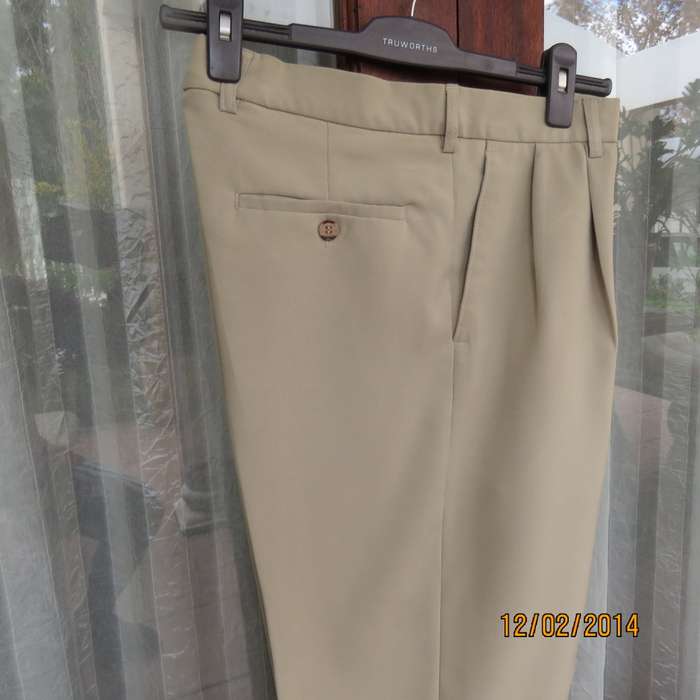 Michael Ryan Pants Size 35 Dark Champagne Polyester Stretch