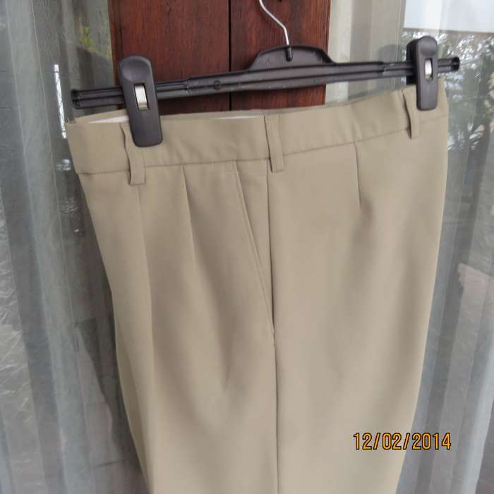 Michael Ryan Pants Size 35 Dark Champagne Polyester Stretch