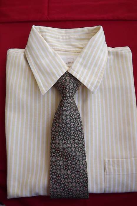 Vintage Oxford Long Sleeve Men's Shirt from Cape Union Mart in size Large + Silk Tie-100% Cotton