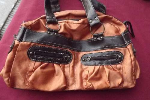 Gold Colour Hand Bag - used but clean and in good condition - 23x34cm