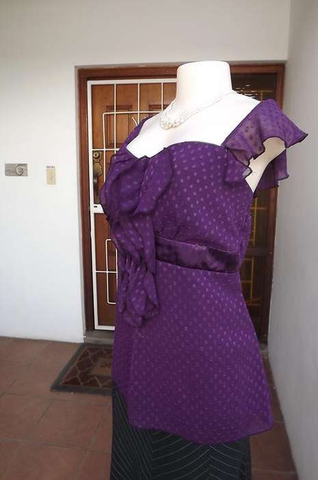 Dark Purple Oasis Top by Foschini in size 16/40 - As new