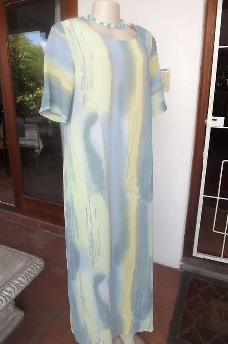 2 Piece Pants & Long Dress/Top in Sheer Fabric in size 14/38 - as new