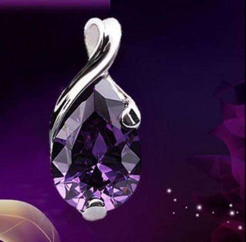 Elegant Gemstone  Amethyst Pendant .. LOWEST shipping!