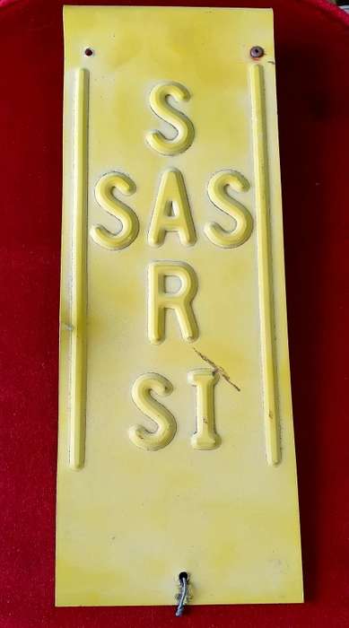 SAS / SAR SIDING PLATES. 40 CM X 12 CM. ( S.A. RAILWAYS ) 1980