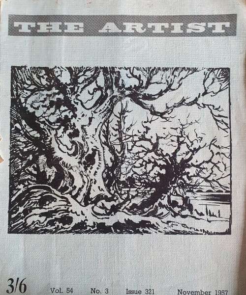 4 X 1957 THE ARTIST MAGAZINES. A4 SIZE. ONE BID FOR ALL.