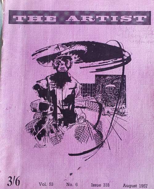 4 X 1957 THE ARTIST MAGAZINES. A4 SIZE. ONE BID FOR ALL.