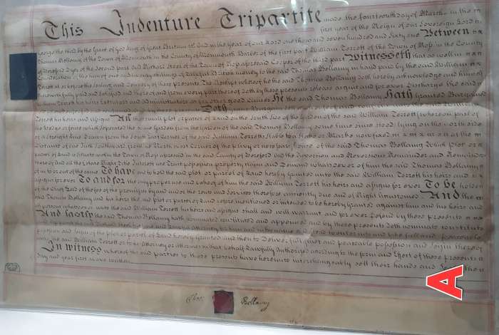 1761 , MARCH 14.  TRIPARTITE INDENTURE DOCUMENT.