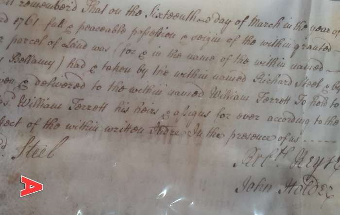 1761 , MARCH 14.  TRIPARTITE INDENTURE DOCUMENT.