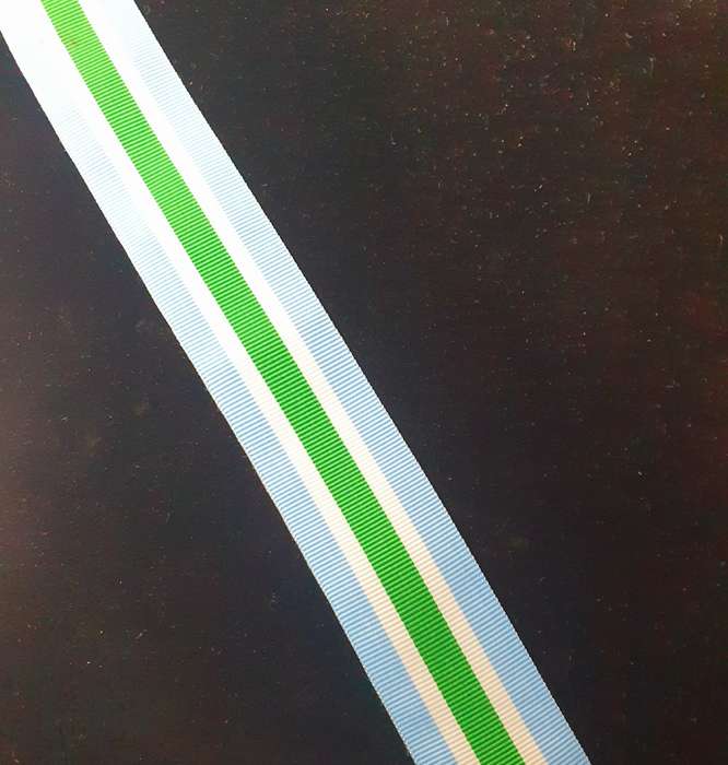 10 X UNITAS FULL SIZE MEDAL RIBBONS. EACH MINIMUM 20CM LONG.BID PER RIBBON