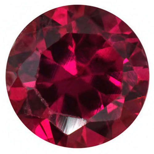 Natural Ruby - round - 1,00 carat