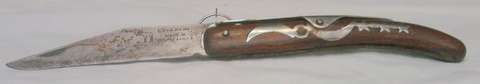 OKAPI KNIFE  BLADE IS 11cm  MADE IN SOUTH AFRICA