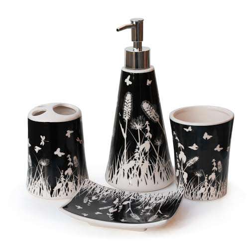 Bathroom - Ceramic Black 4 Pcs
