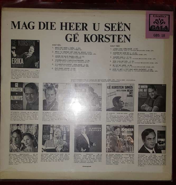 Ge Korsten Gospel 4 albums