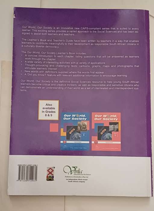 OUR WORLD OUR SOCIETY CAPS - LEARNER'S BOOK GRADE 7