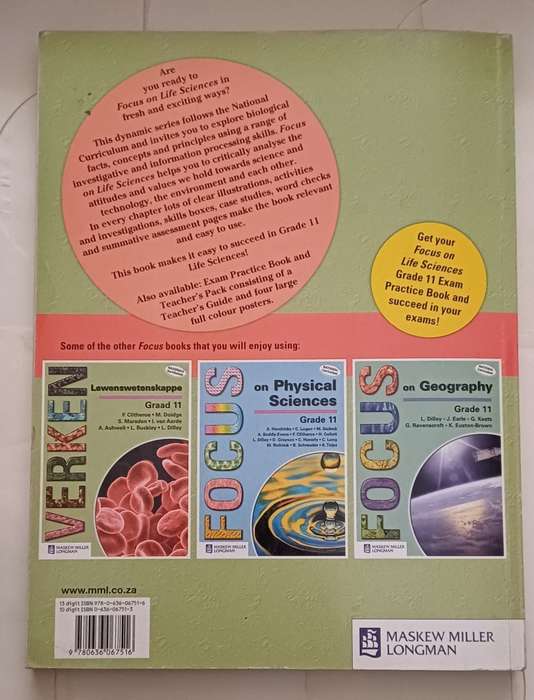 FOCUS ON LIFE SCIENCES GRADE 11
