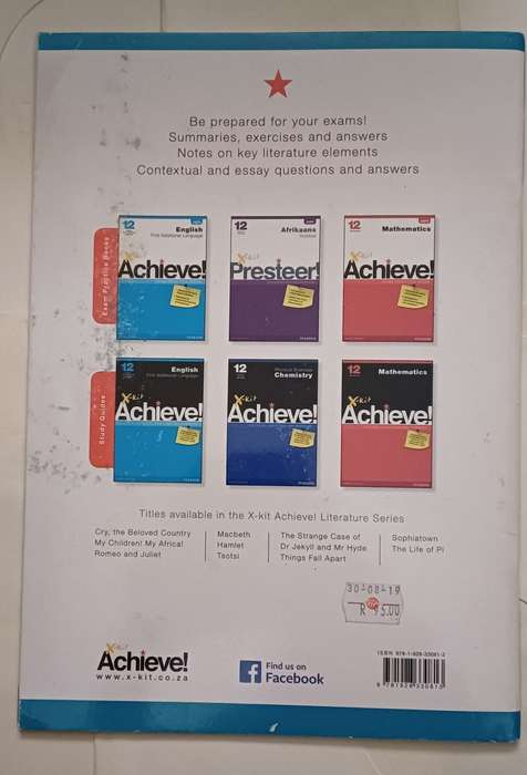CAPS X-KIT ACHIEVE! TSOTSI ATHOL FUGARD LANGUAGE GRADE 11