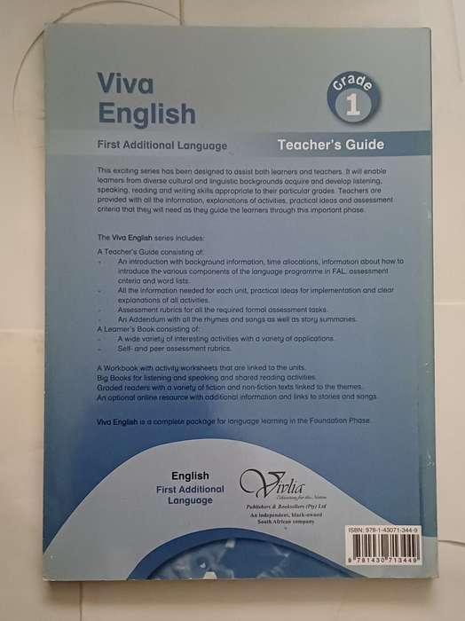VIVA ENGLISH TEACHER'S GUIDE GRADE 1