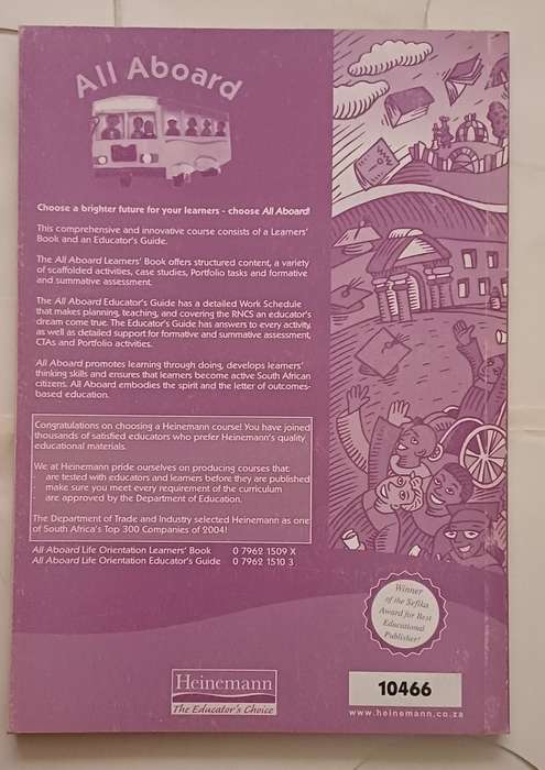 NCS ALL ABOARD LIFE ORIENTATION EDUCATOR'S GUIDE GRADE 8
