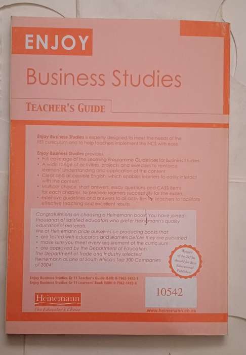 NCS BUSINESS STUDIES TEACHER'S GUIDE GRADE 11